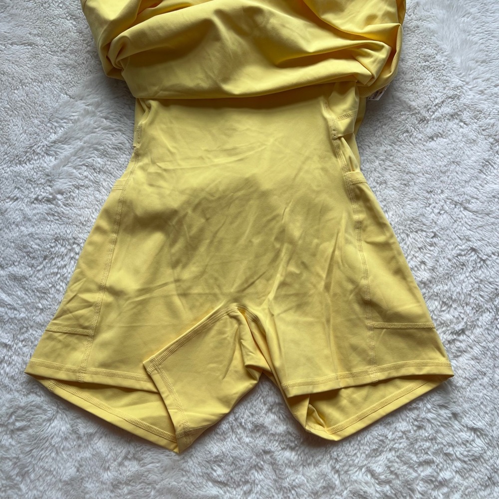 Halara Everyday Activity Dress Yellow Crossback Athletic Tennis Dress Small Long - Picture 10 of 14